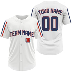Maxcorners White Monochrome Double-Pinstripe Jersey For Men Custom Name & Number | Clean Classic LM2608