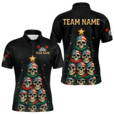 Maxcorners Custom Funny Christmas Darts Shirt For Men Outfits Xmas Holiday Skull Dart Jerseys TU2908