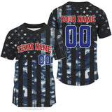 Maxcorners Patriotic Baseball Jerseys Custom Navy Camouflage Baseball Jersey For Men & Youth LM2608