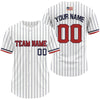 Maxcorners Classic Patriotic Baseball Jersey For Men Personalized US Flag Pinstripe Baseball Team LM2608