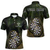 Maxxcorners Triple Dartboards Custom Grunge Darts Team Shirt For Men | Opt2 - Yellow Green MT0307