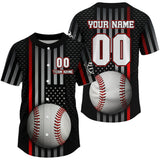 Maxcorners Custom Men's Baseball Jersey Personalized Patriotic Baseball, Baseball Shirt For Newborn LM2608