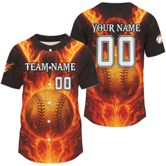 Maxcorners Men's Baseball Jersey Custom Flame Eagle Baseball Jersey For Newborns, Baseball Team Shirt  LM2608