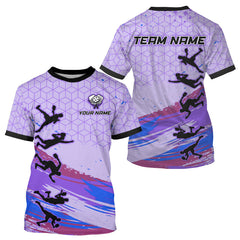 Maxcorners Custom Brush Purple Pickleball League Jerseys Pickleball Paddle League Shirts For Men LM0412