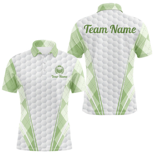 Maxcorners Golfing Turtle Mens Golf Polo Shirt Custom Tropical Pattern Monstera Golf Team Shirts