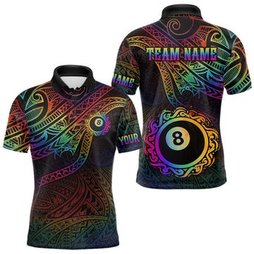 Maxcorners Personalized Blue & Silver Billiard 3D Shirts For Men Ball 8 Flame Billiard Jerseys For Gifts