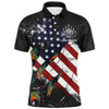 Maxcorners American Flag Bowling Strike Patriot Customized Name 3D Shirt