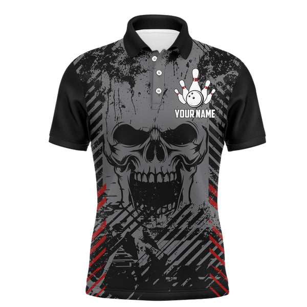 Maxcorners Skull Bowling Classic Customized Name And Team Name 3D Shirt