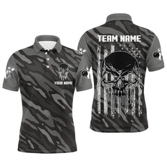 Maxcorners Personalized Polo Bowling Jerseys Camo Bowling Shirt Unisex
