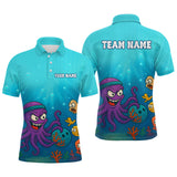 Maxcorners Custom Octopus Bowling Shirt for Team Bowling Jersey for Men Bowling Accessories LM1109