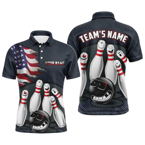 Maxcorners American Bowling Ball Funny Customized Name And Team Name 3D Shirt