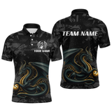 Maxcorners Dragon Bowling Team Shirt Custom Dragon Bowling Jersey Polo Bowling Performance