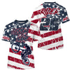 Maxcorners American Rider Cycling Customize Name 3D Shirts