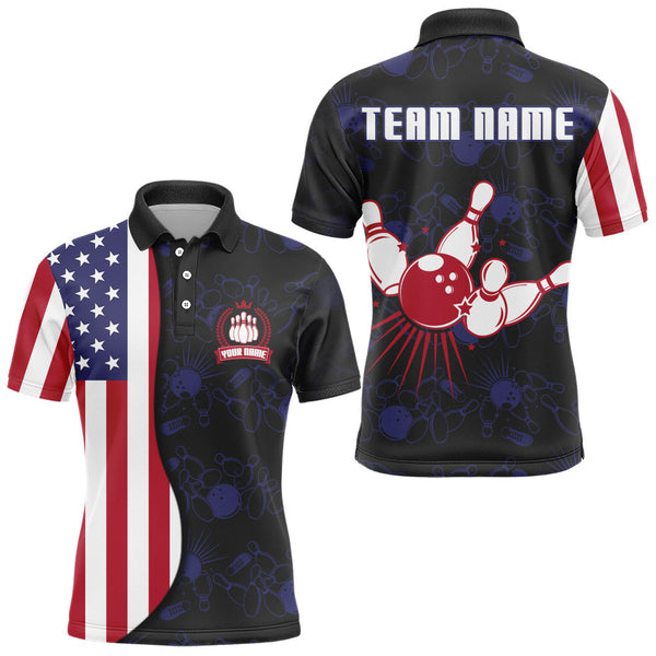 Maxcorners Patriotic Bowling Patriotic Bowling Customized Name And Team Name 3D Shirt