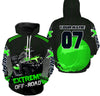 Maxcorners Green ATV Motocross Hooded Jersey Men Women Custom Quad Bike Hoodie For Adult Off-Road PDT904 MT2809
