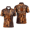 Maxcorners Bowling Ball And Pins Camo Mutilcolor Options Customized Name, Team Name 3D Polo Shirt Unisex