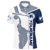 Maxcorners Navy Bowling Player Customized Name And Team Name 3D Shirt