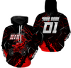 Maxcorners Red ATV Quad Hoodie Men Women ATV Motocross Hooded Jersey For Adult Off-Road Extreme PDT910 MT2809