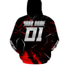 Maxcorners Red ATV Quad Hoodie Men Women ATV Motocross Hooded Jersey For Adult Off-Road Extreme PDT910 MT2809