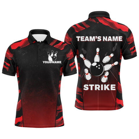 Maxcorners I'm Going on Strike Bowling custom men bowling polo shirts, Personalized team bowling jerseys