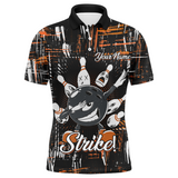 Maxcorners Strike Funny Bowling Customized Name And Team Name 3D Shirt