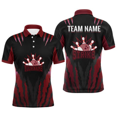 Maxcorners Strike Bowling Multicolor Option Customized Name 3D Shirt