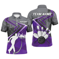 Maxcorners Camo Bowling Player Multicolor Option Customized Name 3D Shirt