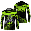 Maxcorners Green Motocross Racing Jersey Upf30+ Dirt Bike Shirt Motorcycle Off-Road MX Jersey MT2709