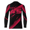 Maxcorners Motocross Racing Jersey Pink Upf30+ Dirt Bike Shirt Motorcycle Off-Road Jersey MT2709
