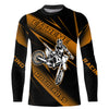 Maxcorners Motocross Racing Jersey Orange Upf30+ Dirt Bike Shirt Motorcycle Off-Road Jersey MT2709