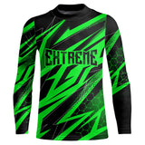Maxcorners Motocross Jersey Kid Men Women Upf30+ Green Racing Dirt Bike Shirt Off-Road Motorcycle MT2709