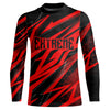 Maxcorners Motocross Jersey Kid Men Women Upf30+ Red Racing Dirt Bike Shirt Off-Road Motorcycle MT2709