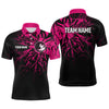 Maxcorners Pink Golf Polo Shirt Custom Golf Shirts for Men and Women Team Golf ApparelMT0306