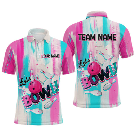 Maxcorners Vintage Pink Bowling Shirts for Women Men Custom Team Bowling Jerseys for Bowlers MBL115 LM2509
