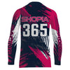 Maxcorners Pink Motocross Racing Jersey Upf30+ Off-road MX Racing Dirt Bike Jersey Kid Girl Women XM174 MT2809