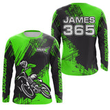 Maxcorners Green Motocross Racing Jersey Men Kid Upf30+ Dirt Bike Off-Road Shirt MX Jersey MT2809