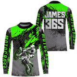 Maxcorners Motocross Racing Jersey Green Upf30+ Dirt Bike Shirt Men Women Kid MX Off-Road Jersey XM154 MT2809