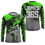 Maxcorners Motocross Racing Jersey Green Upf30+ Dirt Bike Shirt Men Women Kid MX Off-Road Jersey XM154 MT2809