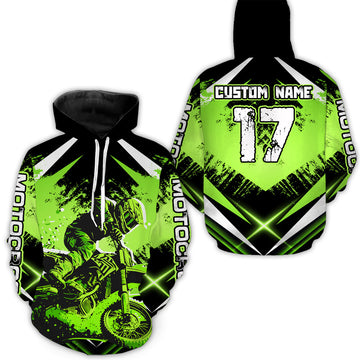 Maxcorners Motocross Racing Hoodie for Men Women Dirt Bike Hoodie Off-road Jersey LM2809