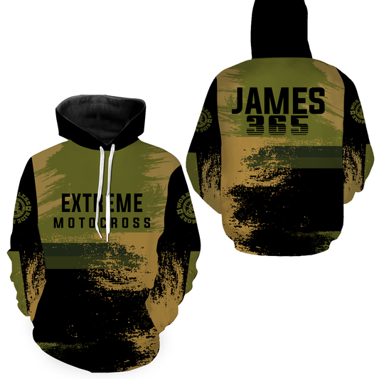 Maxcorners Motocross Racing Hoodie Jersey For Men Women Dirt Bike Motorcycle Riding Hoodie Shirt  LM2809