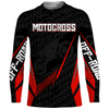 Maxcorners Motocross Racing Jersey Kid Women Men Dirt Bike Shirt Upf30+ Off-road Jersey Red MT2809