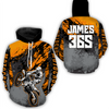 Maxcorners Orange Motocross Racing Hoodie Jersey For Men Women Dirt Bike Off-road Hoodie  MT2809