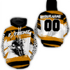 Maxcorners Custom Orange Motocross Racing Hoodie Jersey for Biker Men Women Dirt Bike Hoodie Zip MT2809
