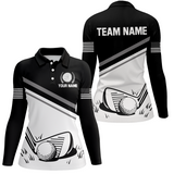 Maxcorners US Patriotic Golf Polo Shirt Custom For Women Golf Polo Shirts with Team Name