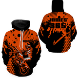 Maxcorners Motocross Hoodie Jersey Custom for Men Women Motorcycle Dirt Bike Hoodie Zip LM2809