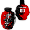 Maxcorners Motocross Racing Hoodie Motorcycle Jersey for Men Women Dirt Bike Hoodie Zip MT2809