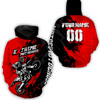 Maxcorners Motocross Racing Hoodie Motorcycle Jersey for Men Women Dirt Bike Hoodie Zip MT2809