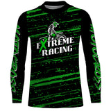 Maxcorners Motocross Racing Jersey Green Upf30+ Dirt Bike Off-road MX Shirt Men Kid Women XM186 MT2809