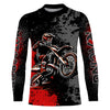 Maxcorners Motocross Racing Jersey Red Upf30+ Dirt Bike Shirt Kid Women Men Off-road Jersey XM263 MT2809