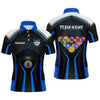 Maxcorners Billiard Jersey 8 Ball Pool Men Custom Billiard Shirt For Men Billiard Team Jersey Polo & 1/4 Zip